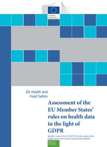 The Assessment of the EU Member States’ rules on health data in the light of General Data Protection Regulation has been published by the European Commission