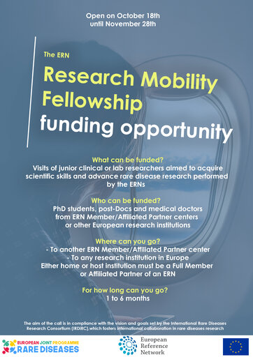 The EJP RD Research Mobility Fellowships funding opportunity is now open until November 28th!