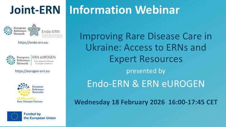 Joint-ERN webinar for Ukrainian clinicians 