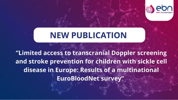 New ERN-EuroBloodNet publication on the limited access to transcranial Doppler screening and stroke prevention for children with sickle cell disease in Europe