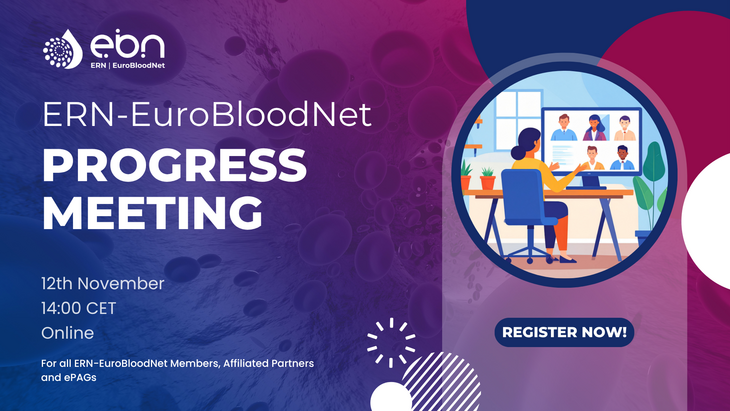 Register now for the 8th ERN-EuroBloodNet Progress Meeting!