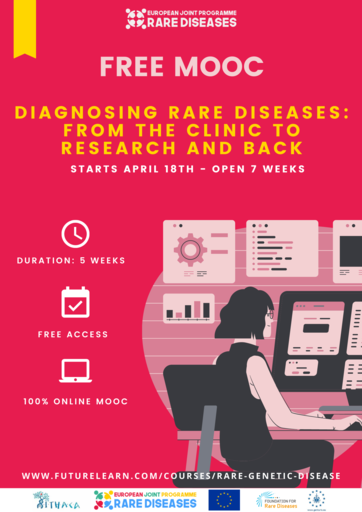 Participate in the MOOC (Massive Open Online Course) "Diagnosing Rare Diseases: from the Clinic to Research and back"