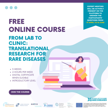 New session of the free "From Lab to Clinic: Translational Research for Rare Diseases" online course