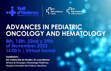 Do not miss  “Advances in pediatric oncology and hematology" the online course in Spanish organized by the ERN-EuroBloodNet Member Hospital Universitari Vall d'Hebron
